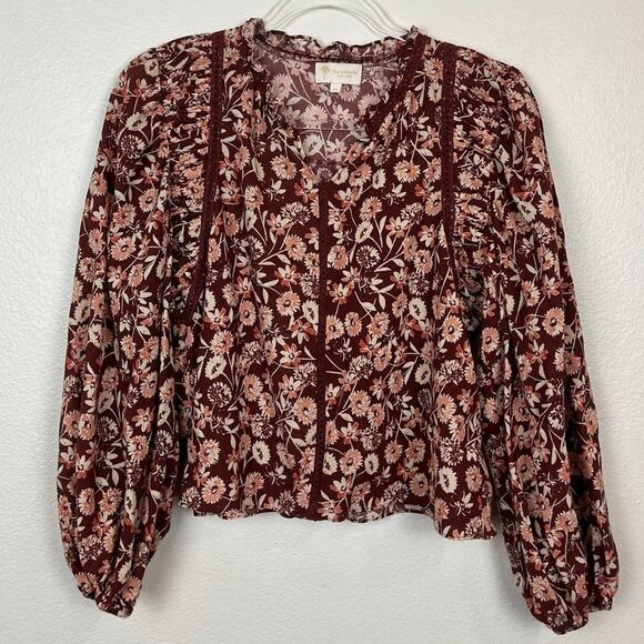 The Westside Delaney Floral Boho Blouse XS - Picture 1 of 5